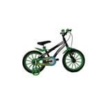 Bicicleta Aro 16 Baby Lux Masculina Preta/Verde Athor Bike