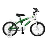 Bicicleta Aro 16 Infantil Boy da Chape Verde e Branca Master Bike
