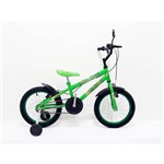 Bicicleta Aro 16 Infantil Masculina com Buzina com Retrovisor Cor Verde