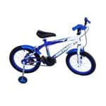 Bicicleta Aro 16 Masc Wendy com Roda Al e Acessorios na Cor Azul