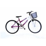 Bicicleta Aro 24 Onix Fem Sem Marcha Convencional Violeta