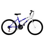 Bicicleta Aro 26 18 Marchas Bicolor Azul e Branca Pro Tork Ultra