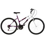 Bicicleta Aro 26 18 Marchas Bicolor Lilás e Branca Pro Tork Ultra