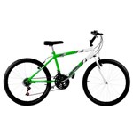 Bicicleta Aro 26 18 Marchas Bicolor Verde e Branca Pro Tork Ultra