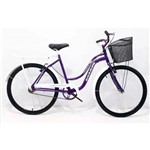Bicicleta Aro 26 Feminina Retrô Galileus Violeta