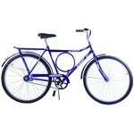 Bicicleta Aro 26 Masculina Barra Circular Freio no Pé Potenza Azul