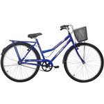 Bicicleta Aro 26 Mormaii Valente com Cesta, Azul