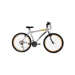 Bicicleta Aro 26 Mtb 18 Marchas Jet Branca/Amarelo Athor Bike