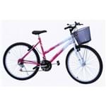 Bicicleta Aro 26 Onix Fem Mtb 18m Convencional Cor Pink