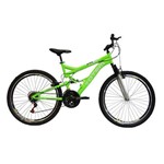 Bicicleta Aro 26" 18v Dupla Suspensão Totem - Verde