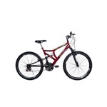Bicicleta Aro 26 Suspensão Full Blaze Vermelha/preto - Ello Bike