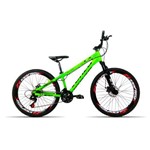 Bicicleta Aro 26 Venzo Fx3 21v Index Freio a Disco Verde