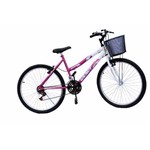 Bicicleta Aro 26 Wendy Fem Mtb 18m Convencional Cor Pink
