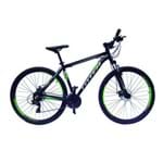 Bicicleta Aro 29 Freio a Disco 24 Velocidades Câmbio Shimano Preto Cinza Verde - Totem