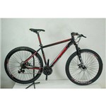 Bicicleta Aro 29 Venzo Kit Acera 21v Mecânico Preta e Vermelha