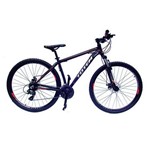 Bicicleta Aro 29er Freio a Disco 24 Velocidades Câmbio Shimano Preto/cinza/laranja - Totem