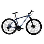 Bicicleta Aro 29ER Freio a Disco 24 Velocidades Câmbios Shimano Azul/Laranja - Absolute Nero