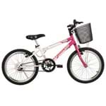 Bicicleta Athor Aro 20 MTB Charme Rosa com Cesta