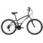 Bicicleta Caloi 500 Comfort Feminina Aro 26 Tamanho P Cinza Fosco 21v A18 - Caloi