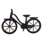 Bicicleta Decorativa Mdf Personalizada Cor Preto 17x30x12cm