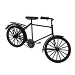 Bicicleta Decorativa Metal Personalizada Cor Preto 17x30x32