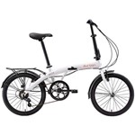 Bicicleta Dobrável Durban Eco+ Aro 20 6V Comfort Branca