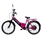 Bicicleta Elétrica Basic 800w 48v Rosa