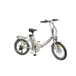 Bicicleta Elétrica Biobike Dobrável Quadro em Alumínio - Modelo JS 20 - Prata