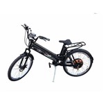 Bicicleta Elétrica Scooter Brasil 850W com Suspensão e Garupa Preta (Com Farol e Alarme)