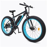 Bicicleta Elétrica Spectro, Preta/azul, Aro 26” X 4.0”, Quadro 18” de Alumínio, Motor 350W e Bateria de Lítio 36V X 11,25 Ah