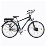 Bicicleta Elétrica Velom Masculina Preta Fosca, Aro 700, Quadro 18" de Alumínio, Motor 350W e Bateria de Lítio 36V X 11,60 Ah.