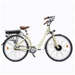 Bicicleta Elétrica Velom Unissex Creme, Aro 700, Quadro 18" de Alumínio, Motor 350W e Bateria de Lítio 36V X 11,60 Ah.