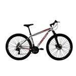Bicicleta em Alumínio Aro 29ER Freio a Disco 21 Câmbios Shimano Branco/Vermelho - Absolute Nero