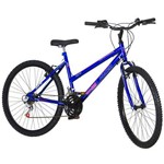 Bicicleta Feminina Aro 26 18 Marchas Aço Carbono Azul Ultra Bikes