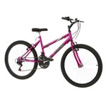 Bicicleta Feminina Pink Aro 24 Chrome Line Pro Tork Ultra