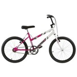Bicicleta Feminina Ultra Bikes Bicolor Aro 20 Rosa e Branca