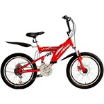 Bicicleta Fischer Aro 20 Fast Boy 18 Marchas - Vermelho