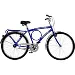 Bicicleta Fischer Barra Super New Aro 26 Masculina FM Azul e Prata