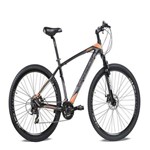 Bicicleta Freeride Aro 29 Freio a Disco 21 Velocidades Câmbios Shimano Preta/laranja - Viking