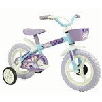 Bicicleta Infantil Arco Íris Lilás e Azul - Aro 12 - Track Bikes