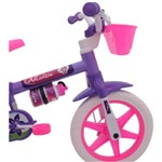 Bicicleta Infantil Aro 12 Feminina Violeta Cairu Rodinhas
