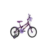 Bicicleta Infantil Aro 16 Roda Alumínio Paty Violeta - Ello Bike
