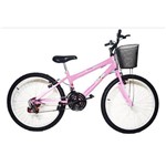 Bicicleta Infantil Aro 24 - Rosa - Infantil