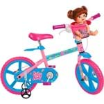 Bicicleta Infantil Bandeirante Baby Alive Aro 14 - Rosa e Azul