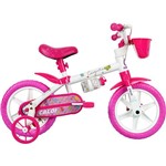 Bicicleta Infantil Caloi Cecizinha Aro 12 - 2017 Branco/Rosa