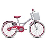 Bicicleta Infantil Tito Unilover Aro 20 C/ Cestinha - Branca