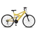 Bicicleta Kyklos Aro 26 Caballu 7.2 Alumínio Natural 21V Amarelo