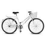 Bicicleta Kyklos Aro 26 Circular 5.4 Freio Manual com Cesta Branca