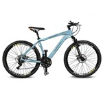 Bicicleta Kyklos Aro 26 Kivnon 8.5 Freio a Disco 21V Azul/Laranja