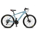 Bicicleta Kyklos Aro 26 Kivnon 8.5 Freio a Disco 21V Azul/Veremlho